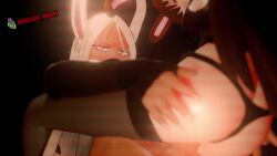 3d animated boku_no_hero_academia futa_on_female futanari infected_heart mirko my_hero_academia panties_aside public rwby sex sound tagme usagiyama_rumi velvet_scarlatina video