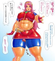 1girls athena_asamiya between_legs big_breasts big_penis bike_shorts breasts busty circle_max clothed erection female gloves hand_gesture headband huge_breasts king_of_fighters large_breasts latex light-skinned_female light_skin long_hair male male/female nipple_bulge nipples nipples_visible_through_clothing open_mouth penis pink_eyes pink_hair purple_eyes purple_hair shiny shiny_clothes shirt shorts skirt standing star sweatdrop text thick_legs thick_thighs thigh_job thigh_sex thighs tied_hair tight_clothes tight_clothing voluptuous voluptuous_female wet wide_hips