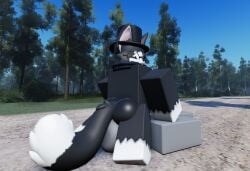 3d ass black_and_white_fur butt cub cute domestic_cat dummy_(roblox) facesitting forest furry furry_male happy maxy_(sillymaxy) paws r34 roblox roblox_avatar roblox_studio rr34 tagme tuxedo_cat young