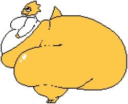 alphys bbw big_ass big_breasts breasts bubble_butt chip_at_night female huge_ass huge_breasts hyper_ass overweight pixel_art tagme thick_thighs undertale wide_hips