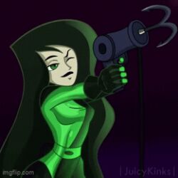 animated animated bikini female grappling_hook juicykinks kim_possible shego solo wardrobe_malfunction