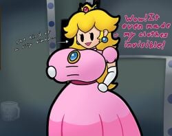 1girls alternate_version_available areolae big_ass big_breasts blonde_hair breast_grab breasts clothed clothed_female clothes clothing crown female female_only fully_clothed grabbing_own_breast huge_ass huge_breasts long_hair mario_(series) nipples no_bra no_underwear open_mouth open_smile paper_mario paper_mario:_the_thousand-year_door paper_peach paper_peach_invisible_intermission pussy smile solo solo_female teasing thevibefulcafe