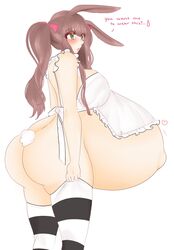 1girls ass big_breasts breasts female huge_belly hyper_belly hyper_pregnancy large_breasts pregnant purinpaw ready_to_pop solo thighhighs