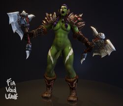 1futa 3d armor axe big_penis breasts erection fiavoidwolf futa_only futanari green_skin horde_(warcraft) humanoid humanoid_penis meronna_(fiavoidwolf) nude orc orc_(warcraft) orc_futanari penis self_upload solo standing warcraft warrior_(warcraft) weapon world_of_warcraft