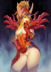 blood elf from world of warcraft by mavezar