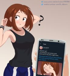 ochako uraraka from my hero academia by nsfw oa