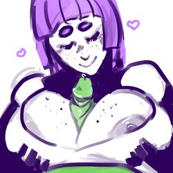 anon boobjob breasts female human humanoid_penis large_breasts male oc outercourse paizuri paizuri_under_clothes penis pov