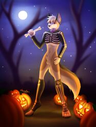 anthro costume fox helloween knot male male_only without_panties