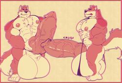 abs balls biceps bodybuilder cursedmarked furry hyper hyper_balls hyper_genitalia hyper_muscles hyper_penis hyper_testicles male male_focus male_only muscles muscular muscular_arms muscular_ass muscular_back muscular_legs muscular_male muscular_thighs nipples pecs penis testicles veins veiny_penis