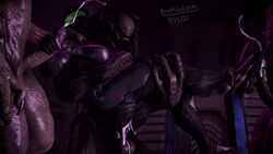 1girls 3boys 3d bodysuit cum cum_in_pussy cum_inside female female_human female_spartan_(halo) footjob halo_(series) handjob human interspecies male male_sangheili_(halo) medium_breasts pompilus_sfm_twitter(artist) sangheili spartan_(halo) straight tagme