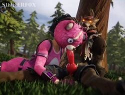 3d animal_genitalia animated blowjob clothed_female clothed_sex cuddle_team_leader dire_(fortnite) dominant_male epic_games fellatio fictional_interracial fortnite fully_clothed fur furry hand_on_head interspecies knot knotted_penis mp4 on_grass on_side oral oral_sex outside pink_fur s1nnerfox sinnerfox sound submissive_female video