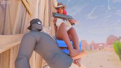 3d animated barefoot calamity_(fortnite) desert desert_eagle feet foot_fetish footjob fortnite fortnite:_battle_royale gunpoint juggernut_(artist) no_sound rape self_upload shadow_enforcer shadow_henchmen source_request tagme video