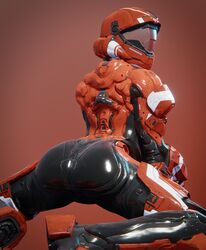 3d athletic_female dat_ass halo_(series) human llamasarepink pose power_armor spartan_(halo) tagme