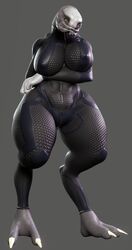 3d alien alien_girl female female_focus female_sangheili halo_(series) kasdaq large_breasts sangheili skin_tight