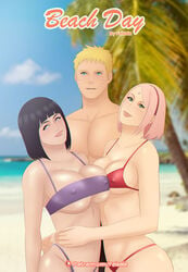 1boy 2girls big_breasts bikini boruto:_naruto_next_generations breast_size_difference cheating cheating_wife comic felsala female full_color human hyuuga_hinata male multiple_girls naruto naruto_(series) naruto_shippuden netorare ntr sakura_haruno swimsuit swingers uzumaki_naruto