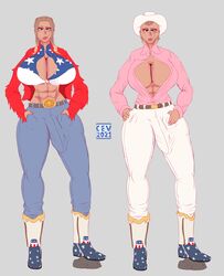 1futa 2021 abs alternate_costume american_flag american_flag_shirt belt belt_buckle big_breasts big_penis boots braid braided_hair breasts brown_hair bulge bulge_through_clothing cev cleavage cleavage_cutout clothed clothing cowboy_boots cowboy_hat crotch_bulge dark-skinned_female dark-skinned_futanari dark_skin digital_media_(artwork) erection erection_under_clothes facial_scar fully_clothed futa_only futanari gradient gradient_hair grey_eyes hand_on_hip hands_in_pockets hourglass_figure huge_breasts huge_bulge huge_cock human large_breasts large_penis light-skinned_futanari light_skin looking_at_viewer mature_female mature_woman milf mullet muscular muscular_female older_female pale_skin penis penis_under_clothes scar self_upload solo standing thick_lips thin_waist