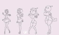 ass_expansion bob-omb bomb breast_expansion corruption da-fuze female huge_ass huge_breasts identity_death leotard mario_(series) thick_thighs transformation transformation_sequence wide_hips