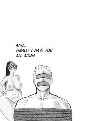 1boy 1girls areolae ass behind belly binibon123 blizzard_entertainment bondage breasts chubby chubby_female dominant_female domination eyes_covered female femdom gigantic_ass greyscale hand_on_hip headgear huge_breasts imminent_anal imminent_rape imminent_sex imminent_vore long_hair male male/female male_bondage mouth_gag nipples older_male overwatch reverse_rape rope scar sequence short_hair sketch soldier_76 talking talking_to_another tape tape_gag text thick_thighs tied_up venus_body voluptuous walking white_background wide_hips widowmaker younger_female