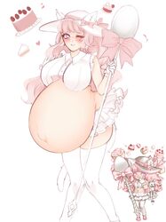 1girls big_breasts breasts female female_only huge_belly large_breasts pregnant purinpaw ready_to_pop