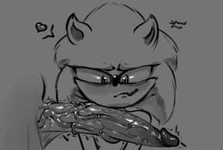 anthro disembodied_penis duo genitals heart hi_res male male/male monochrome movie_sonic penis sega sonic_(series) sonic_the_hedgehog sonic_the_hedgehog_(film) sonic_the_hedgehog_(series) speeddrop vein veiny_penis