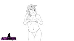 beidou_(genshin_impact) big_ass big_breasts big_butt big_thighs bikini dancer female female_focus female_only genshin_impact huge_ass huge_breasts huge_butt lanatoonz manga sketch thick_ass thighs