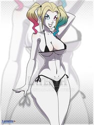 1girls alternate_costume batman_(series) breasts dc dc_comics female female_only harleen_quinzel harley_quinn harley_quinn_(2019) harley_quinn_(series) layerth solo solo_female suicide_squad swimsuit tagme twintails