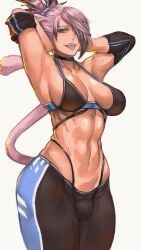 1futa abs animal_ears armpits athletic athletic_futanari bra breasts bulge cat_ears cat_tail catgirl choker clothing dickgirl final_fantasy final_fantasy_xiv fully_clothed futa_only futanari gym_uniform humanoid kemonomimi light-skinned_futanari light_skin miqo'te muscular muscular_futanari penis_bulge pink_hair solo sports_bra sportswear standing sticking_out_tongue thong thong_above_pants thong_straps tongue tongue_out ttmizu1 workout workout_clothes yoga_pants zephyr_winds