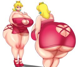princess peach from mario (series) by fladdykin
