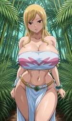 1girls ai_generated big_breasts big_thighs crop_top curvy curvy_body curvy_female curvy_figure curvy_hips curvy_thighs fairy_tail hips huge_breasts kyoru189 large_breasts looking_at_viewer looking_down looking_down_at_viewer lucy_heartfilia mature_female midriff seductive seductive_look shiny shiny_skin solo solo_female thighs