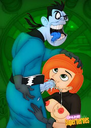 disney dr._drakken female human kim_possible kimberly_ann_possible male nipples online_superheroes straight straight_hair