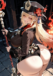 Hu Tao (Genshin Impact) (Cosplay) Rule 34 Image