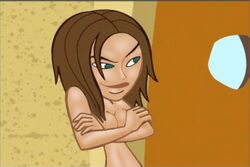 bonnie_rockwaller covering_breasts disney female female_only human kim_possible solo straight_hair tagme vlade