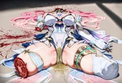 aemeath_(wuthering_waves) ai_generated amputated_arm amputated_legs blood death defeated_heroine guro murdered snuff wetting wuthering_waves
