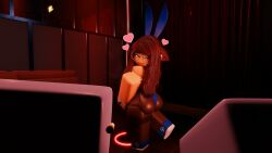 1girls 1other 3d 3d_model 3d_render animal_ears arm_cuffs ass background bangs blue_bunnysuit blue_clothing blue_ears blue_eyes blush blushing breasts brown_hair bunny_ears bunnysuit cameltoe cat_ears catgirl cigarette cleavage clothed clothed_female clothing club ears ears_down fake_animal_ears female female_focus freckles freckles_on_face glasses heart heart_symbol highleg highleg_leotard light-skinned_female light_skin looking_at_viewer looking_back one_leg_up original original_character pantyhose pizzafucker28 playboy_bunny playboy_bunny_leotard pov render roblox roblox_avatar roblox_background robloxian round_glasses shoes smile smiling smiling_at_viewer smug smug_face sneakers standing strip_club stripper_pole
