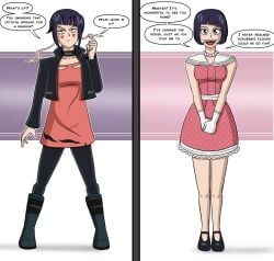 before_and_after domestication hypnosis hypnotized kyoka_jiro my_hero_academia polmanning stepfordization text