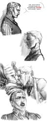 blowjob diavolo doctor hospital jojo's_bizarre_adventure kiraboss lipstick medical_fetish muscular_male patient yoshikage_kira