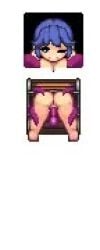 big_ass big_breasts blue_hair egg_implantation eyes_rolling_back lowres mikituu mimic mimic_chest mo2 no_sound original oviposition pixel_animation pixel_art restrained short_playtime shorter_than_one_minute tagme tentacle thick_thighs treasure_chest video