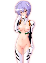 blush clothing count_zero neon_genesis_evangelion rei_ayanami small_breasts stockings tagme