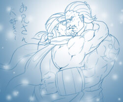 2boys arm_tattoo beard biceps blush bracelets brother brothers cornrows embrace eyewear gauntlets gay goatee headband hug killer_bee kissing long_hair male male/male male_only male_with_male mature mature_male moustache multiple_boys naked naruto naruto_(series) naruto_shippuden neckwear open_eyes raikage scarf sunglasses tattoo upper_body voluptuous yaoi