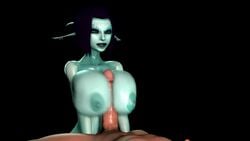 1boy 1girls 3d 3d_(artwork) animated big_breasts black_background breasts breasts_out duo female huge_breasts large_penis male no_sound outercourse paizuri penis plain_background simple_background soria straight supurattabrain tagme video