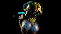 1girls 3d alien alien_girl armor big_ass dat_ass elite_(halo) female female_sangheili halo_(series) helmet looking_at_viewer operatorhu3_(artist) sangheili