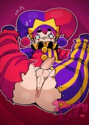 1boy anus bbm chubby chubby_male clown clown_makeup doughyleo fat femboy gay hugh_morris jester jester_hat jester_outfit looking_at_viewer male male_only mii penis piercing presenting ripped_clothing tomodachi_life tomodachi_life:_living_the_dream
