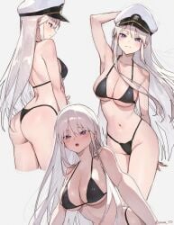 1girls ass azur_lane bikini breasts enterprise_(azur_lane) female mostly_nude multiple_subs solo sooon tagme