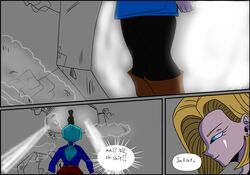 android_18 bulma_briefs dragon_ball dragon_ball_z futanari future_bulma skurigami