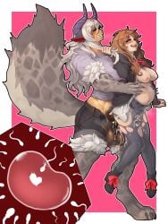 1futa 1girls 2024 animal_ears animal_genitalia arm_tuft astraea_(lunar_leopard) ayaqerb balls big_breasts big_tail bodily_fluids bottomwear breasts claws clothing colored cum cum_drip cum_in_pussy cum_inside cumflation dickgirl digital_drawing_(artwork) digital_media_(artwork) digitigrade dripping duo elbow_tuft female fluffy fluffy_tail from_behind_position fur futa_on_female futanari genital_fluids genitals gynomorph hair hi_res horn horned_humanoid huge_cock human humanoid impregnation inflation intersex intersex/female knee_tuft larger_gynomorph larger_intersex leg_tuft lifting_partner light-skinned_female light-skinned_futanari light_skin long_hair looking_pleasured mammal markings monster_girl ovum pants penetration pulling_hair raised_tail satisfied sex shaded simple_background size_difference smaller_penetrated spots spotted_body spotted_fur standing stomach_bulge tail toe_claws tongue tongue_out torn_bottomwear torn_clothing torn_pants touching_hair tuft vaginal_penetration