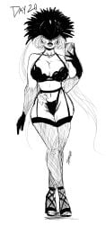 1girls big_breasts european_mythology female female_only goddess hi-rez_studios high_heels huge_breasts lingerie milf mythology nox_(smite) roman_mythology sketch smite solo sparkietheartist stockings thick_thighs voluptuous voluptuous_female wide_hips