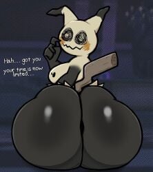 big_ass big_breasts breasts bubble_butt female furry huge_ass huge_breasts lewdewott mimikyu pokemon pokemon_(species) tagme thick_thighs wide_hips