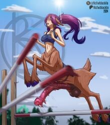 animal_penis centaur futa_only futanari horsecock horsecock_futanari inconvenient_penis league_of_legends lillia_(league_of_legends) monster monster_girl nsfwblackle olympics