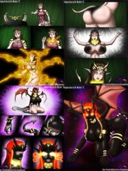 ass_expansion assimilation breast_expansion corruption dark-skinned_female demon demon_girl demon_horns demon_tail demon_wings dragonnexus enemy_conversion female huge_ass huge_breasts identity_death lip_expansion nipples possession princess_zelda re-maker story_at_source succubus the_legend_of_zelda thick_thighs transformation wide_hips zelda_(twilight_princess)