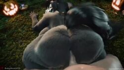 3d 3d_animation 5_fingers animal_humanoid animated anthro anthro_penetrated areola ass_up babymoon babymoonart back_boob balls big_areola big_breasts big_butt big_nipples black_areola black_body black_fur black_hair black_nipples black_sclera black_tail black_tongue bodily_fluids bouncing_breasts butt_jiggle butt_slap canid canine claws cum cum_in_pussy cum_inside cum_on_breasts curvy_figure digital_media_(artwork) doggy_style duo ejaculation female female_penetrated fingers first_person_view from_behind_position fur fur_ass fur_breasts fur_thick_thighs furry genital_fluids genitals glowing glowing_eyes grass growling hair huge_breasts huge_butt human human_on_anthro human_penetrating human_penetrating_anthro humanoid_genitalia humanoid_penis interspecies jack-o'-lantern jiggling leg_glider_position light-skinned_male light_skin looking_at_another looking_at_partner looking_at_viewer looking_back lying mal0 male male/female male_penetrating male_penetrating_female malo mammal multiple_positions nipples on_side opennsfwsp penetration penile penile_penetration penis penis_in_pussy plant pov pussy raised_leg scp-1471 scp-1471-a scp-1471-a_(scrag) scp_foundation sex slap sound spanking tagme tail thick_ass tongue vaginal_penetration video voice_acted voluptuous voluptuous_anthro voluptuous_female white_eyes